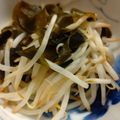 tsmitaka's cooksnap of when they made ●材料３つだけ☆わかめもやしポン酢●.