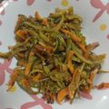 みちばたの花's cooksnap of when they made とうがん☆皮☆のきんぴら.