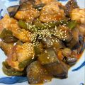 hirosabumi's cooksnap of when they made 鶏むね肉なすピーマン甘辛コチュジャン炒め.