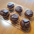 もふもふクロさん's cooksnap of when they made 男前★米粉と豆腐で作る真っ黒マフィン.