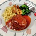 在宅勤務のおじさん's cooksnap of when they made 絶品！子どもが大好きな煮込みハンバーグ♪.