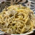 ★なみ☆'s cooksnap of when they made きのことシーチキンの和風ワンポットパスタ.