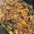 クック7M61NW☆'s cooksnap of when they made ごはんがすすむ!!甘辛ミンチの卵とじ.