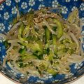 ななちっちママ's cooksnap of when they made きゅうりともやしのピリ辛ナムル.