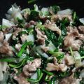 嵐大野君's cooksnap of when they made 新玉ねぎと肉ニラ炒め.