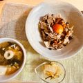 mack♪♪♪'s cooksnap of when they made フライパンで簡単◎温泉卵で開花丼・他人丼.