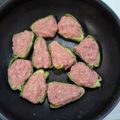モカ's cooksnap of when they made ピーマンと挽肉のみで簡単ピーマン肉詰め！.