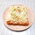 ＠迷子＠'s cooksnap of when they made 簡単♪目玉焼きケチャマヨトースト.