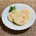 コムギ大好き's cooksnap of when they made れんこんの海老はさみ焼き☆.
