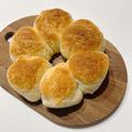 ＊3030＊'s cooksnap of when they made 作業時間は5分だけ！捏ねないパン♪塩パン.