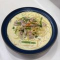 もぐ103's cooksnap of when they made きのことほうれん草のクリームスープパスタ.
