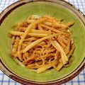 在宅勤務のおじさん's cooksnap of when they made タケノコとしらたきのキンピラ.