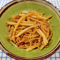 在宅勤務のおじさん's cooksnap of when they made タケノコとしらたきのキンピラ.