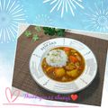 ＊naｰno＊'s cooksnap of when they made カレーを三日月に注ぐと可愛いかな？.