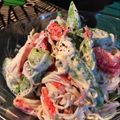 クック☆やーっ！'s cooksnap of when they made オクラ&カニかまクリチ和え☆おつまみ.