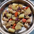 プルンバゴ's cooksnap of when they made 簡単おかず♪さつま芋とレンコンの辛子煮物.