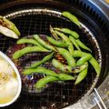 sakuraロゼット's cooksnap of when they made 焼肉行ったら！焼き枝豆｡ஐஃ.