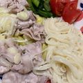 ﾌﾞﾚﾝﾀﾞ's cooksnap of when they made 豚しゃぶサラダ〜お肉を柔らかくするコツ〜.