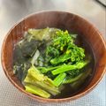azbjbn's cooksnap of when they made 春の香り❀菜の花＊春キャベツのお味噌汁.