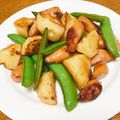 vabochan's cooksnap of when they made 新じゃがとスナップえんどうのコンソメ炒め.