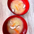 悠LOVE航's cooksnap of when they made キャベツと人参の味噌汁～♪.