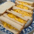 ナカミチ's cooksnap of when they made 時短☆クリエ風ふわふわ卵サンド.