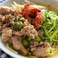 Nya6nya6's cooksnap of when they made ピリ肉味噌で冷やし中華.
