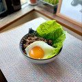 キンプリ's cooksnap of when they made キレイな目玉焼きと合挽き肉のそぼろ丼.