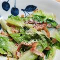 にっき。's cooksnap of when they made 簡単♬ロメインレタスのチーズベーコン炒め.