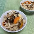 ビートルズ食堂's cooksnap of when they made 秋！キノコづくし♡鶏肉との炊き込みご飯.
