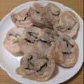 雪野's cooksnap of when they made レンジで鶏もも肉の大葉チーズロール♪.