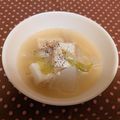 龍青空ママ's cooksnap of when they made 葱たっぷり厚揚げスープ.