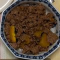 ellie21's cooksnap of when they made カボチャとひき肉の甘辛炒め.