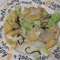 きらり流れ星's cooksnap of when they made “餅オレンジ白菜お揚げ塩昆布ごま油和え”.
