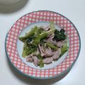 オリオバナ's cooksnap of when they made 簡単♪豚こまと小松菜の塩バター炒め.