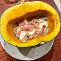 ツルリン純米59's cooksnap of when they made かぼちゃ丸ごとカマンベールチーズ.