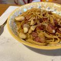 猫まんま。's cooksnap of when they made 【楽めし】ベーコンのレモン醤油パスタ.