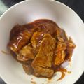 Myu's cooksnap of when they made ワンパン10分！薄切り肉でポークチャップ.