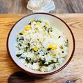 おりこうポチ's cooksnap of when they made 子供が大好き☆わかめとコーン炊き込みご飯.