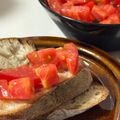 ちとまママ's cooksnap of when they made お手軽朝ご飯【トマトだけのブルスケッタ】.
