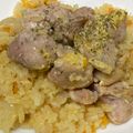 yummy?'s cooksnap of when they made 炊飯器にお任せ♪ 鶏肉のミルクピラフ.