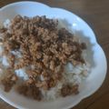 まーく71's cooksnap of when they made ピリ辛ミンチ.