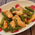 あーこ姐's cooksnap of when they made ささみとアスパラの醤油麹炒め.