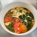 azbjbn's cooksnap of when they made 簡単さっぱり☆トマトとモロヘイヤのスープ.