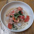 ポニーリボン's cooksnap of when they made トマトとツナの冷やだしうどん.
