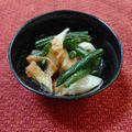 ﾁｲﾁｬﾝﾏﾏ's cooksnap of when they made インゲンと竹輪の和えもの.