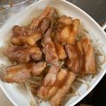 ちあみ's cooksnap of when they made 厚切りで！こってり♡スタミナ豚バラ丼.