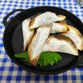 ととろ＆めい's cooksnap of when they made 餃子の皮でカルツォーネ風☆発酵食品は最高.