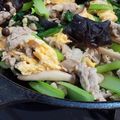 黒こっぺ's cooksnap of when they made 豚バラしめじ卵チンゲン菜のオイスター炒め.