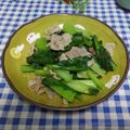 ととろ＆めい's cooksnap of when they made 豚バラ肉と小松菜の塩炒め.